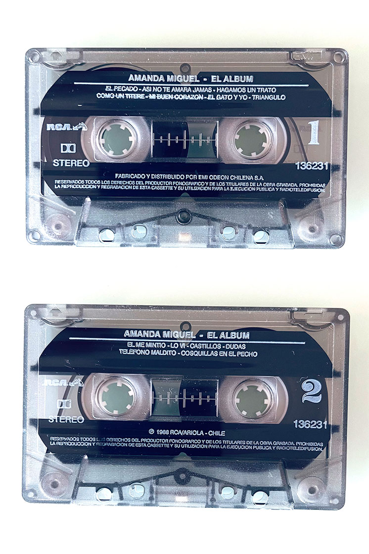 AMANDA MIGUEL EL ÁLBUM - vista posterior