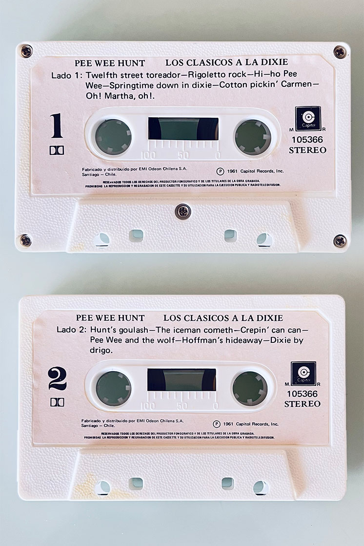 PEE WEE HUNT LOS CLÁSICOS A LA DIXIE - vista posterior