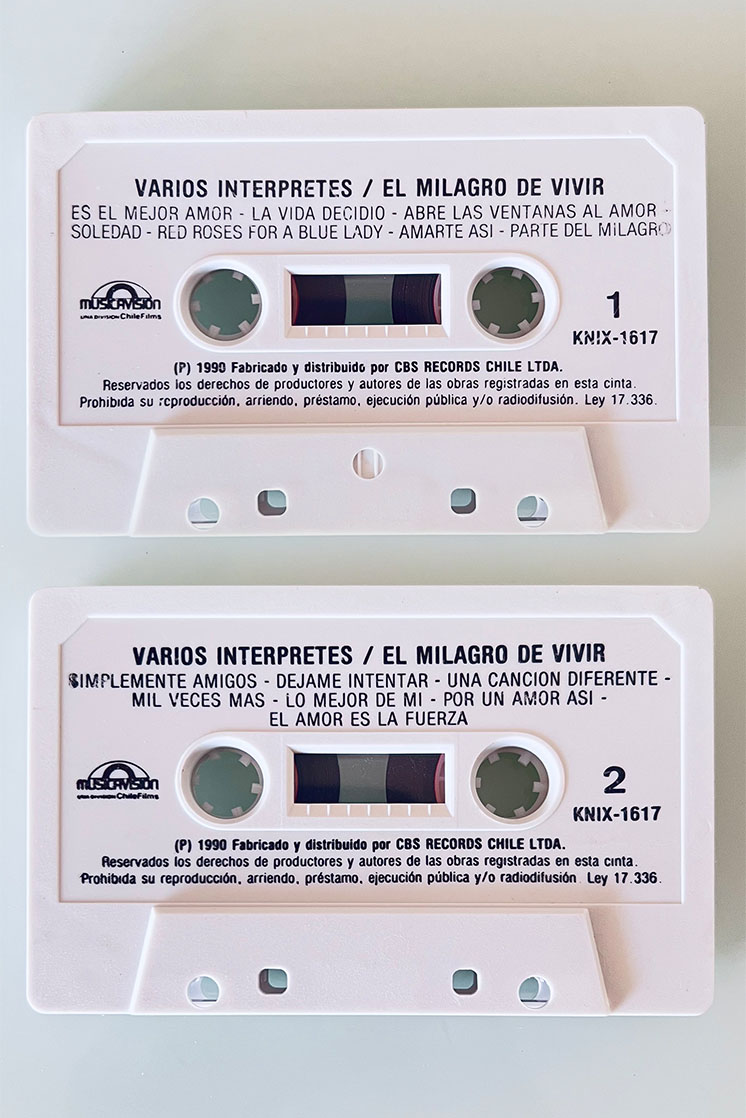 EL MILAGRO DE VIVIR VARIOS INTERPRETES - vista posterior