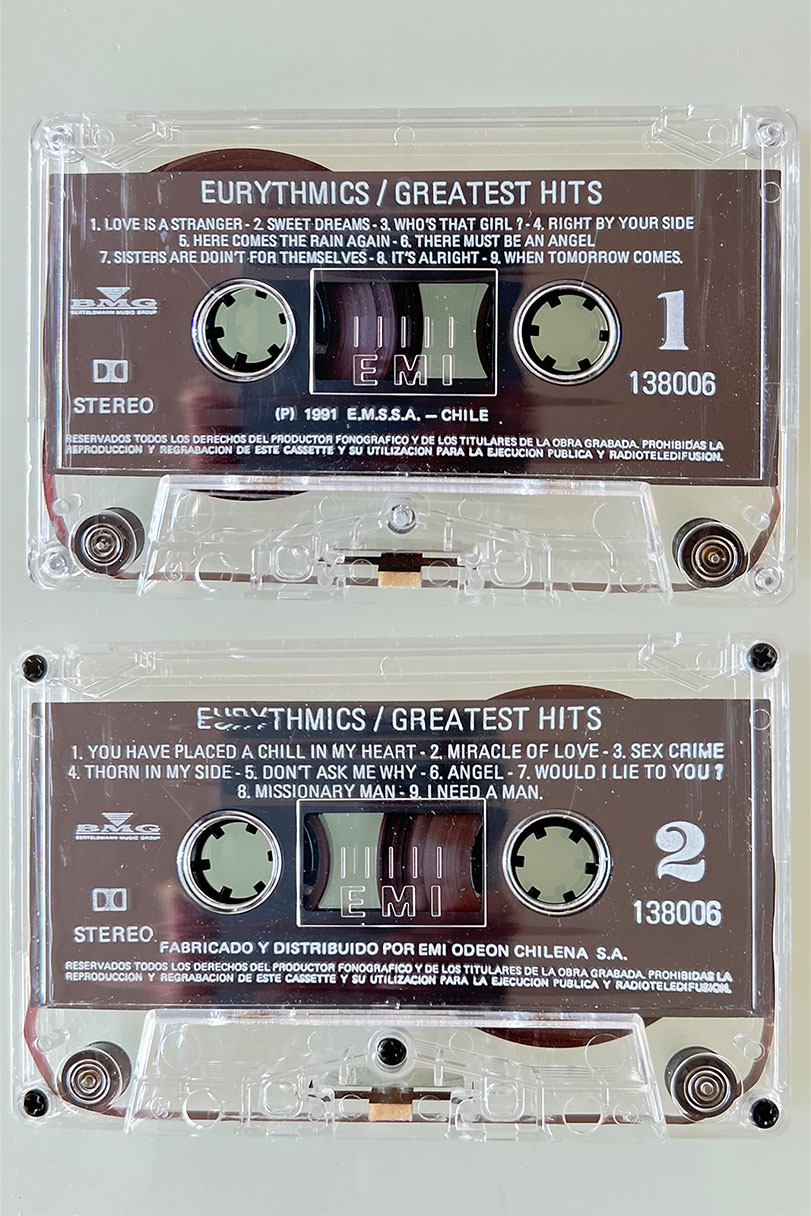 EURYTHMICS GREATEST HITS - vista posterior