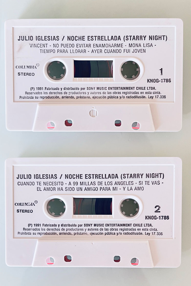 JULIO IGLESIAS NOCHE ESTRELLADA (STARRY NIGHT) - vista posterior