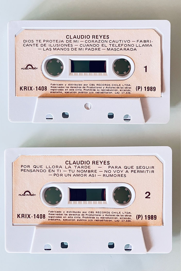 CLAUDIO REYES PORQUE LLORA LA TARDE - vista posterior