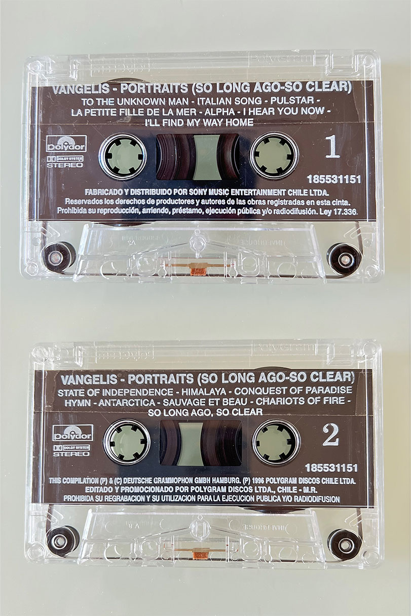 VANGELIS PORTRAITS SO LONG AGO-GO CLEAR - vista posterior