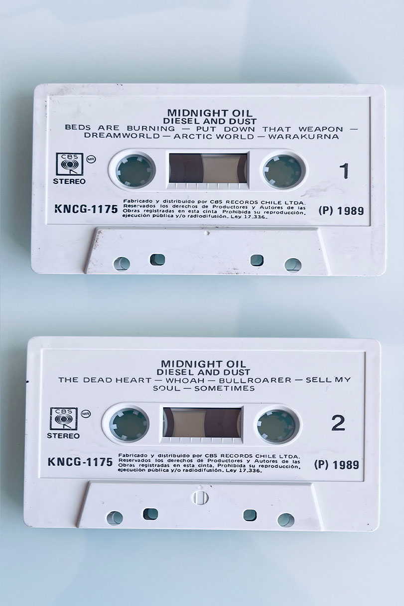 Midnight Oil Diesel And Dust - vista posterior
