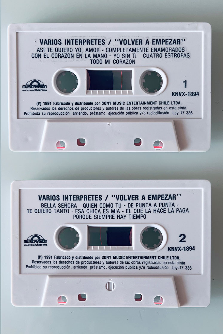 VOLVER A EMPEZAR VARIOS INTERPRETES - vista posterior