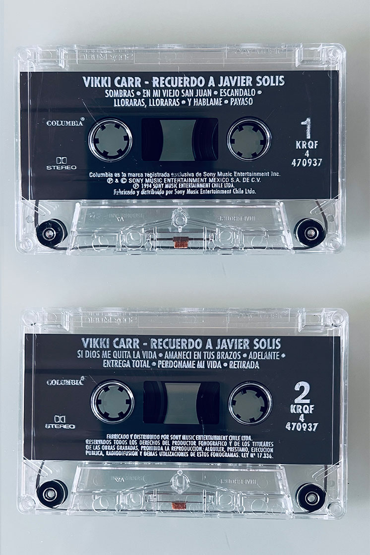 VIKKI CARR RECUERDO A JAVIER SOLIS - vista posterior