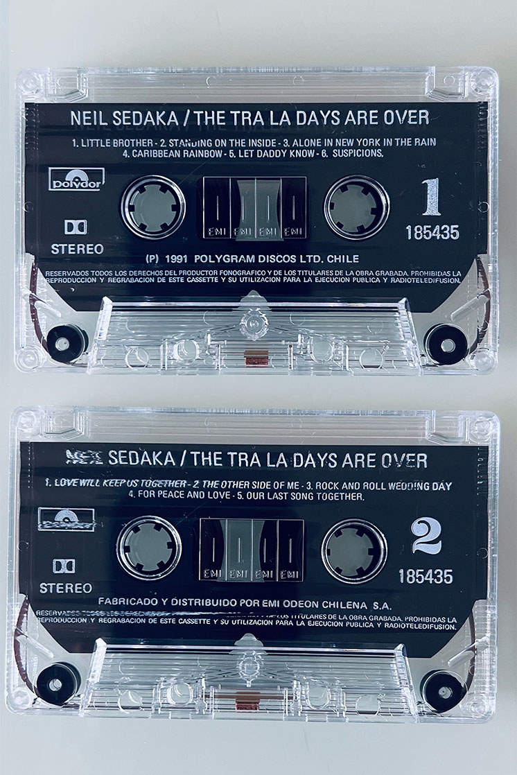 SEDAKA THE TRA LA DAYS ARE OVER - vista posterior