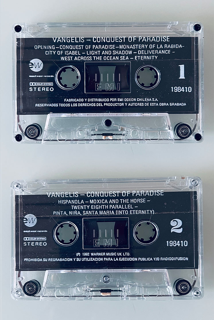 VANGELIS CONQUEST OF PARADISE - vista posterior