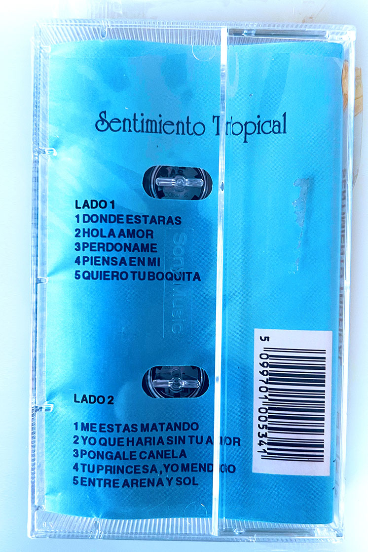 SONORA SANTIAGUEÑA SENTIMIENTO TROPICAL - vista posterior